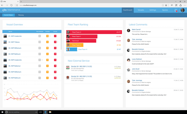 Experience our easy to use ship management solution Experience our easy to use ship management solution